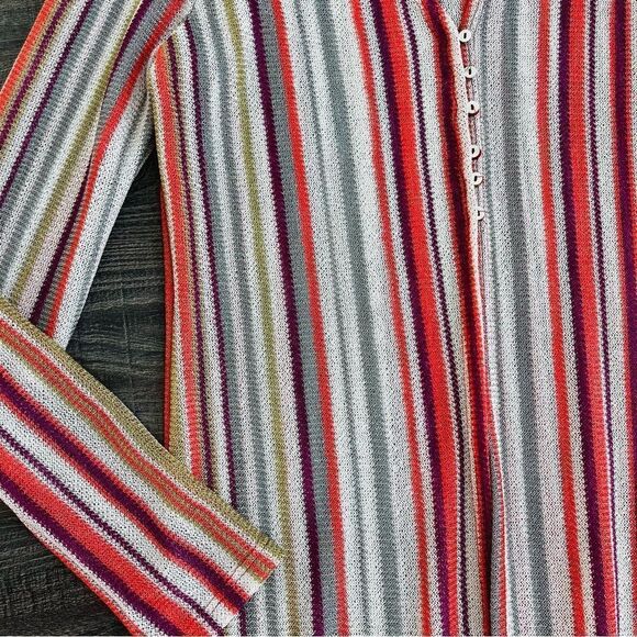 Striped Lightweight Maxi Duster - Picture 5 of 10